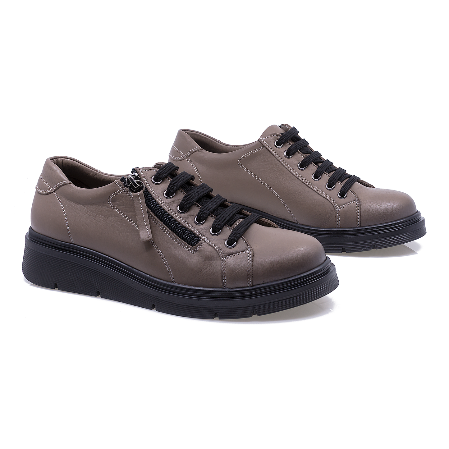 Pantofi dama Anna Viotti din piele naturala D 54-2301 vizon