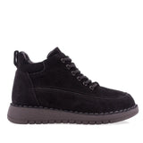 Ghete dama casual Anna Viotti piele intoarsa D111-G26AW-4-2 maro