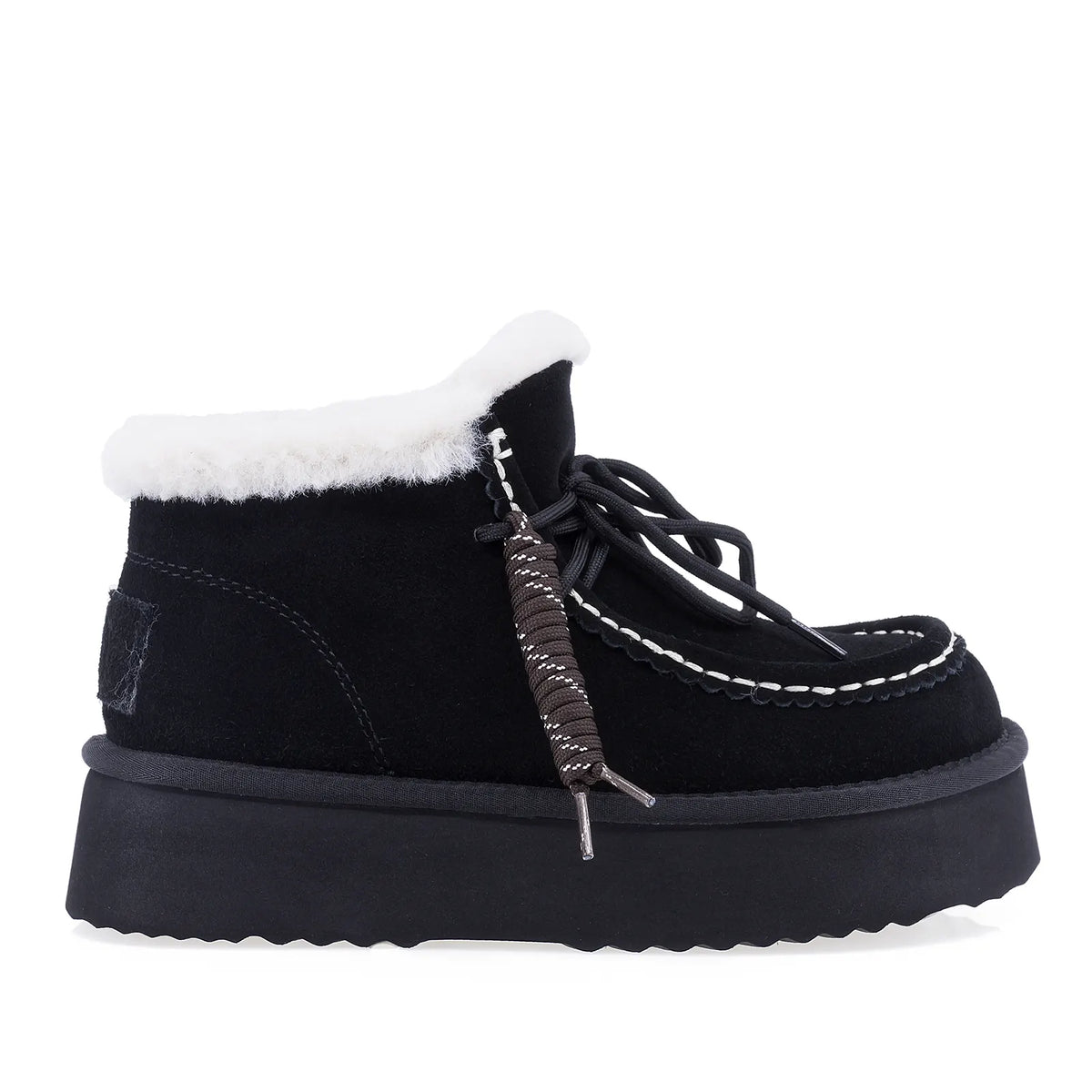 Ghete dama casual Anna Viotti piele intoarsa D121-DS5228 negre