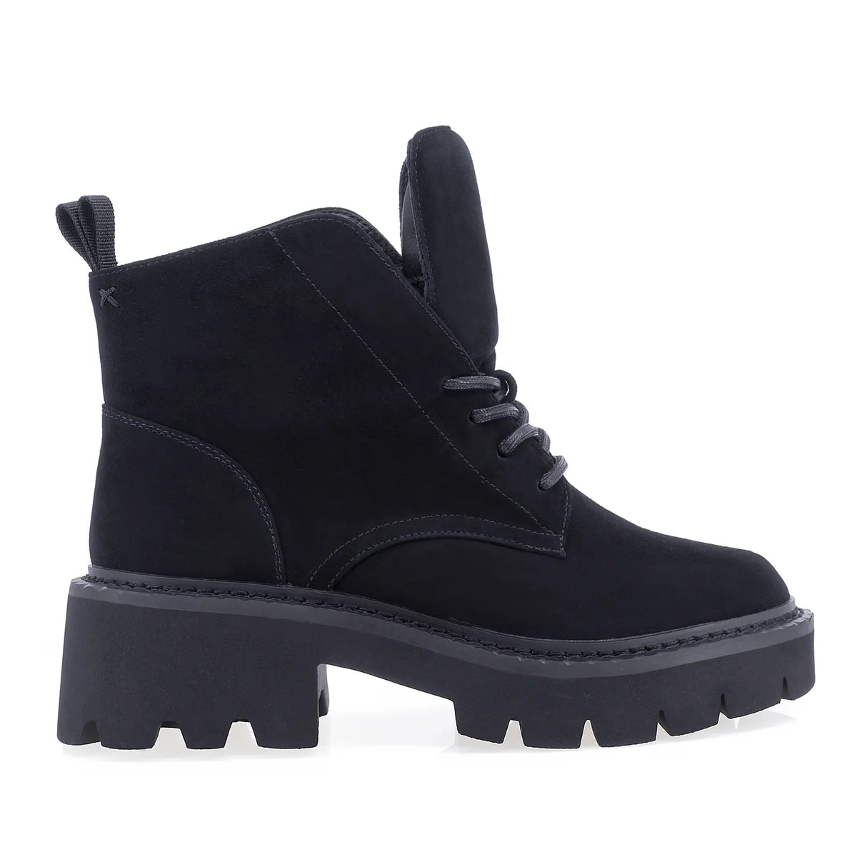 Ghete dama casual Anna Viotti piele intoarsa D123-Y777-4A780-Y36 negre