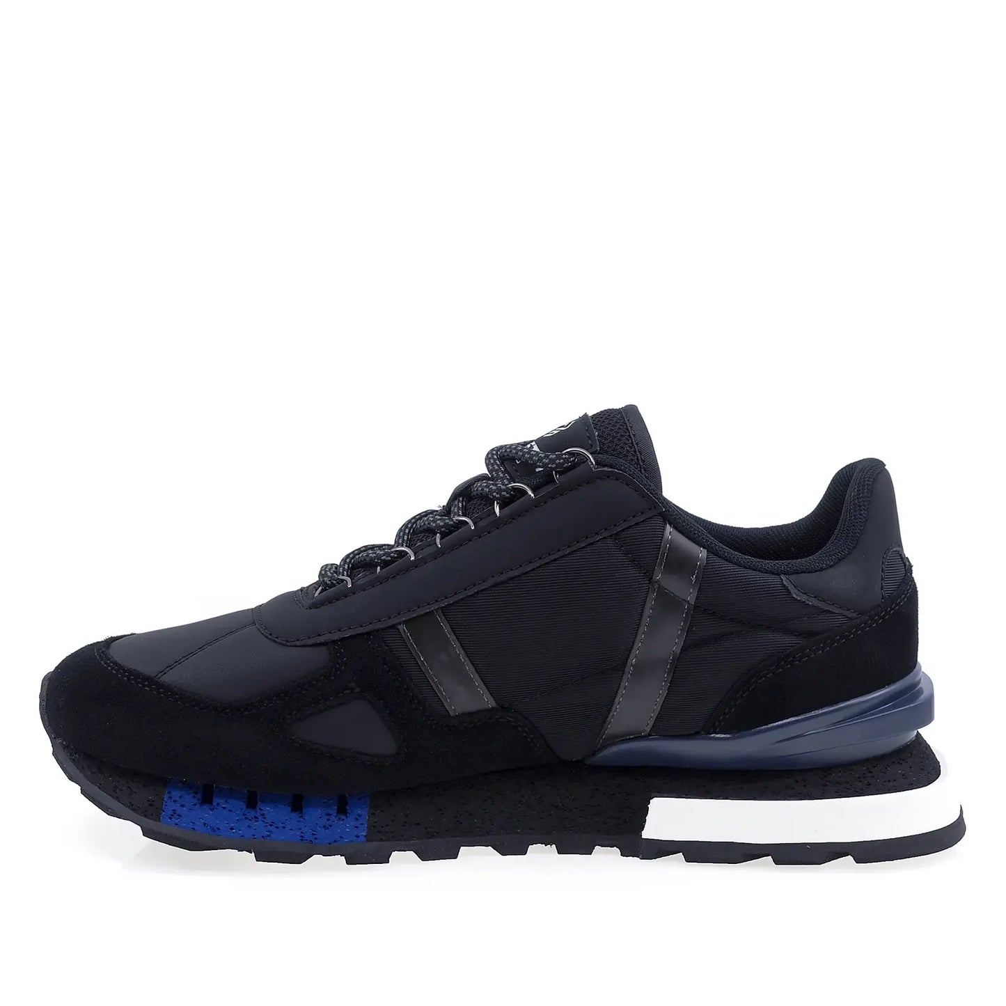 Pantofi sport barbati Goretti negri piele intoarsa lateral stanga