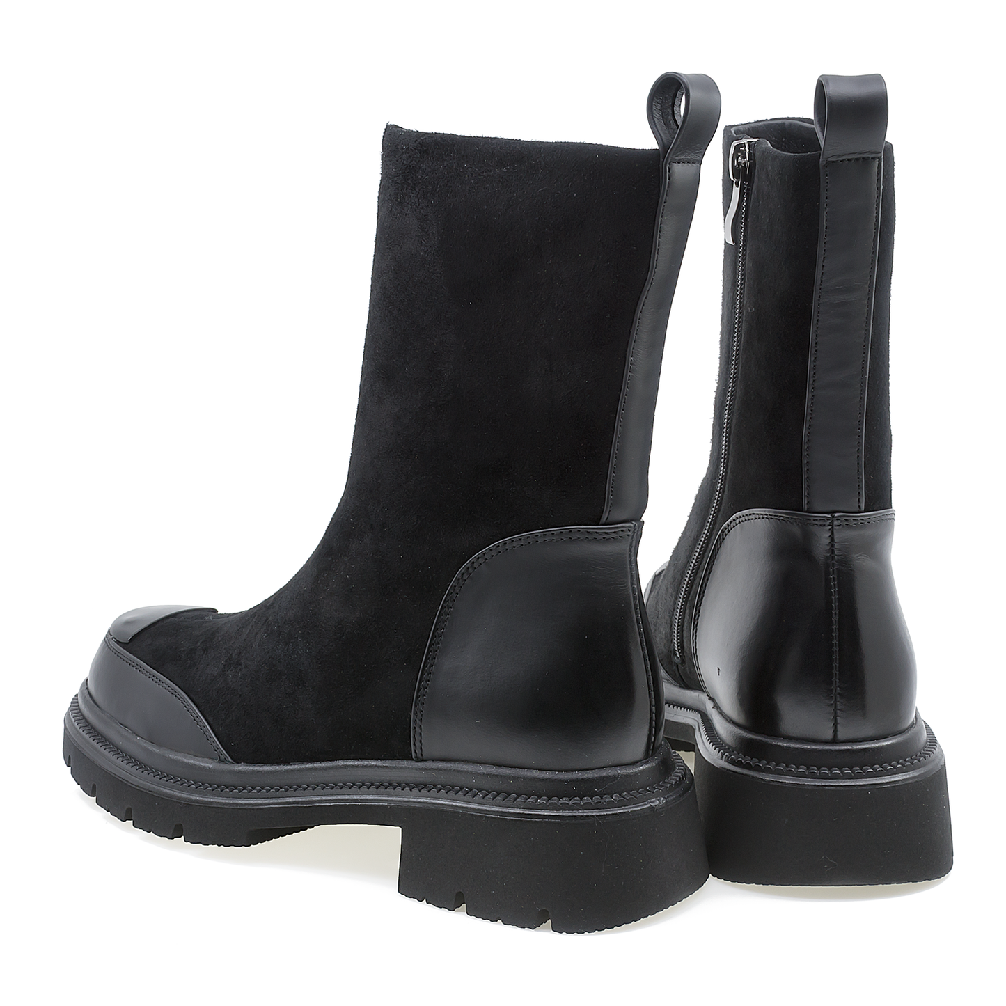 Ghete dama Feeling din piele naturala DHS008-1340 negru