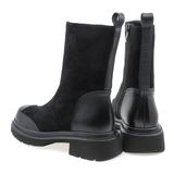 Ghete dama Feeling din piele naturala DHS008-1340 negru