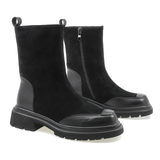 Ghete dama Feeling din piele naturala DHS008-1340 negru