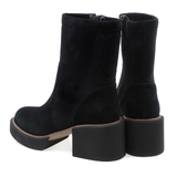 Ghete dama Feeling din piele naturala DMH003-2364 NEGRU VELUR