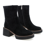 Ghete dama Feeling din piele naturala DMH003-2364 NEGRU VELUR