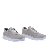 Pantofi dama Anna Viotti gri vedere din fata, design casual modern