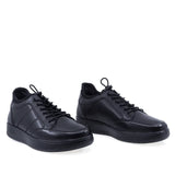 Pantofi barbati casual Goretti B111-23810 negri din piele naturala box, vedere din fata