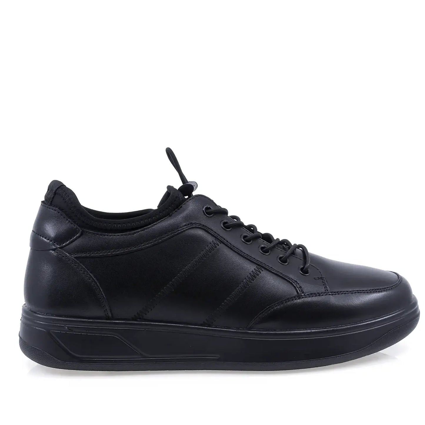 Pantofi barbati Goretti B111-23810 negri din piele naturala, vedere laterala dreapta