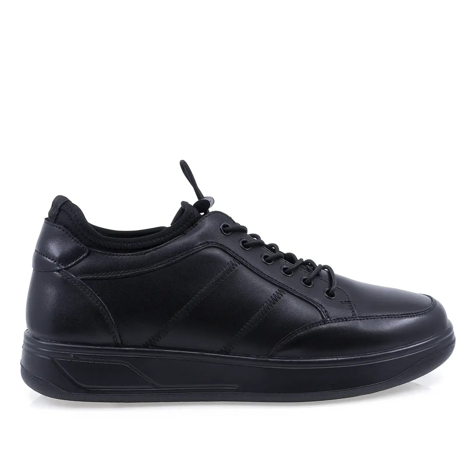 Pantofi barbati Goretti B111-23810 negri din piele naturala, vedere laterala dreapta
