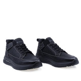 Pantofi barbati casual Goretti B111-LD7337 negri din piele naturala nabuc, vedere din fata
