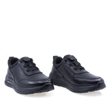 Pantofi barbati casual Goretti B111-LD7350 negri din piele naturala box, vedere din fata