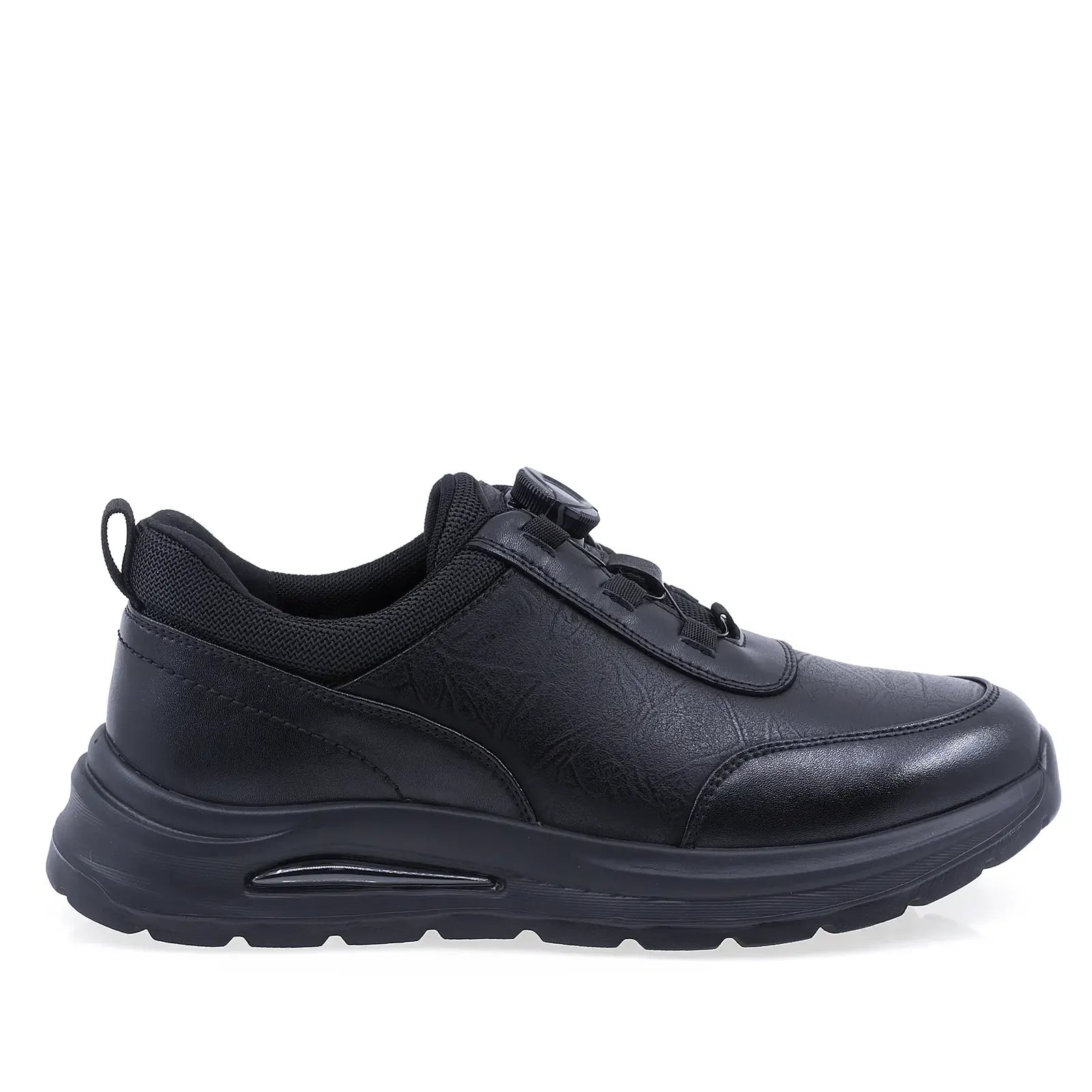 Pantofi barbati Goretti B111-LD7350 negri din piele naturala, vedere laterala dreapta