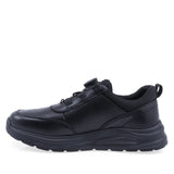 Pantofi casual barbati Goretti B111-LD7350 negri din piele naturala box, vedere laterala stanga