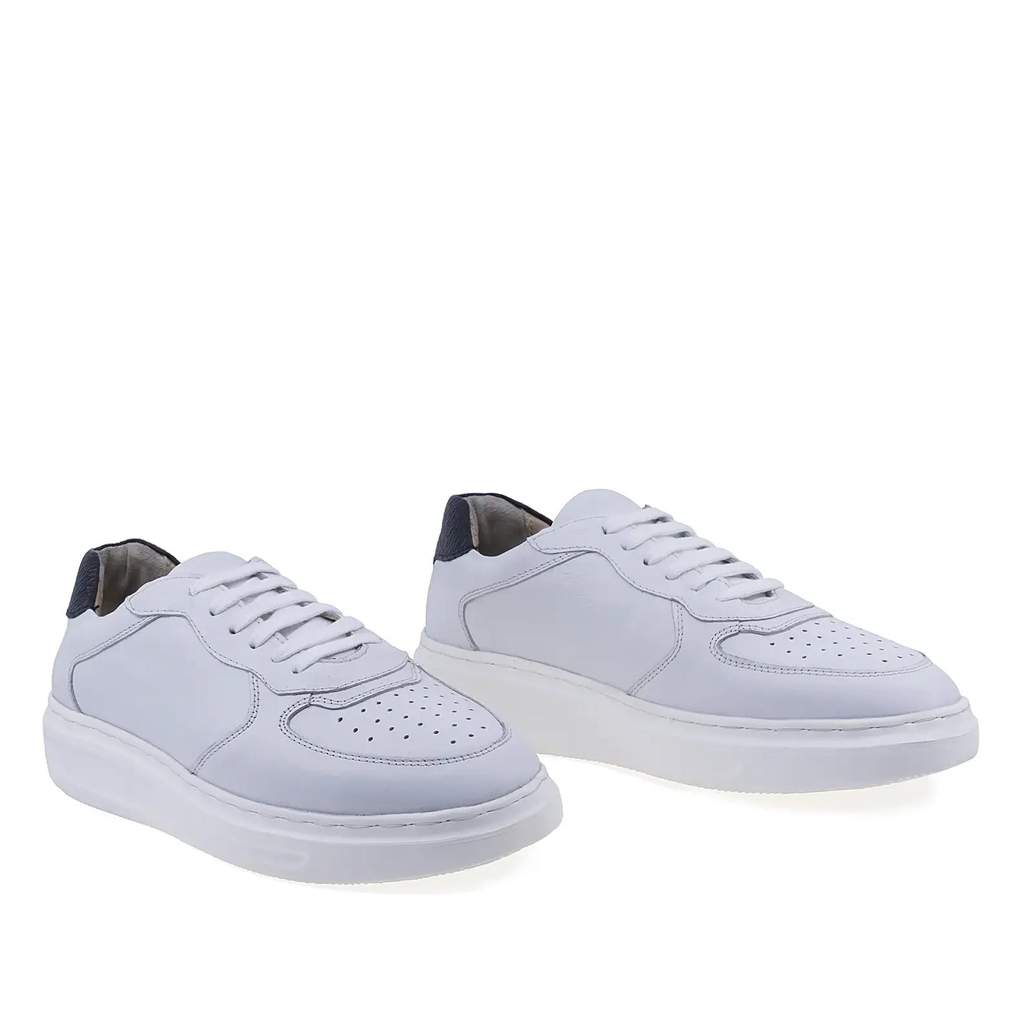 Pantofi casual Goretti B200-90492 albi din piele naturala box