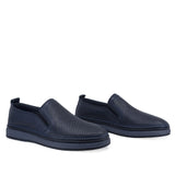 Pantofi casual bărbați Goretti bleumarin B69-320 piele naturală vițel vedere din față șireturi elegante