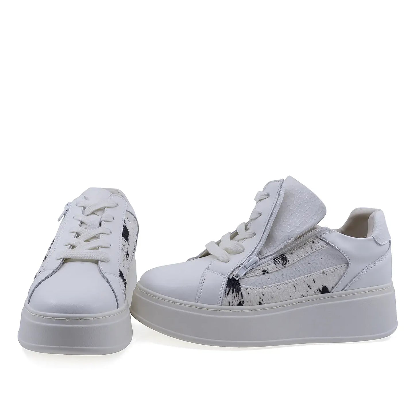 Pantofi dama casual Anna Viotti D116-302-01TM albi vedere din spate