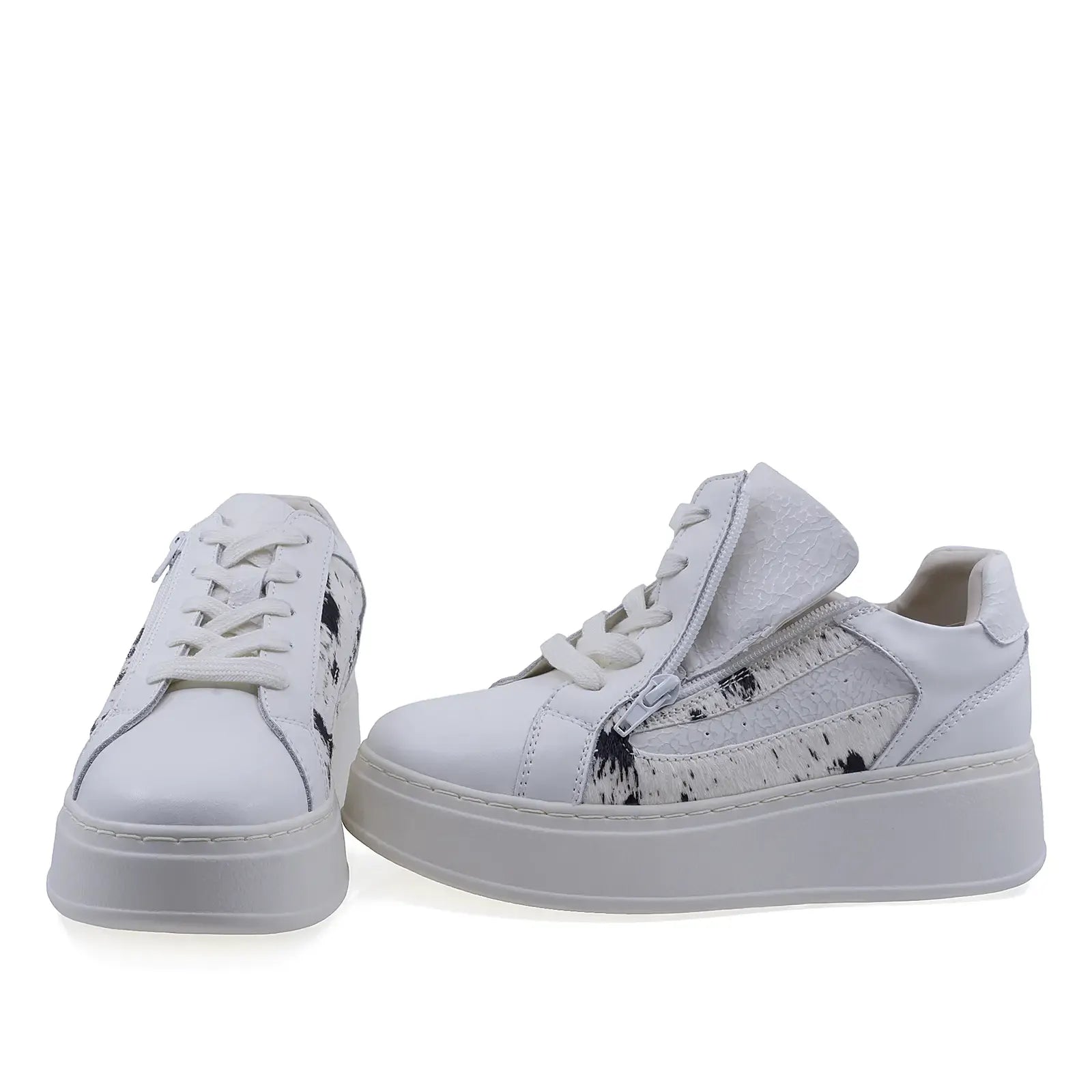 Pantofi dama casual Anna Viotti D116-302-01TM albi vedere din spate