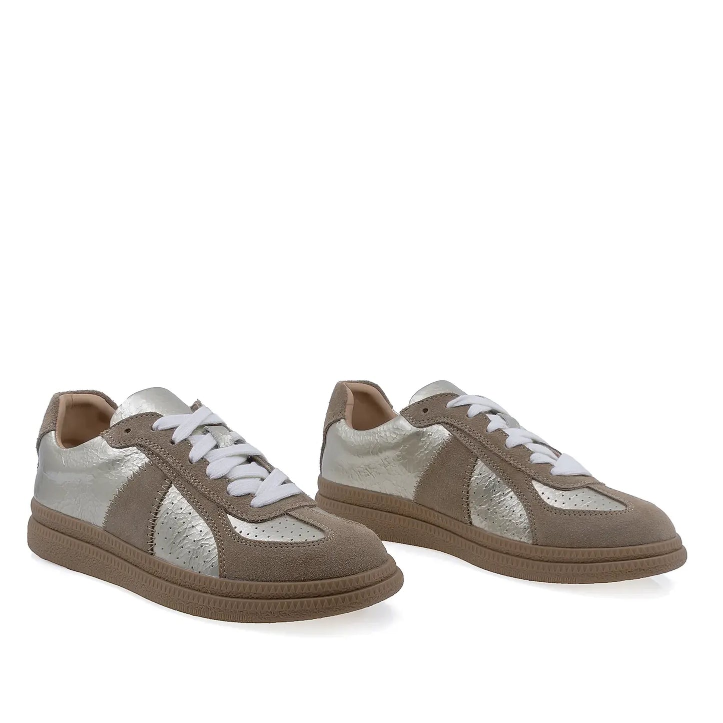 Pantofi dama casual Anna Viotti camel auriu D116-S23142-04RY vedere fata
