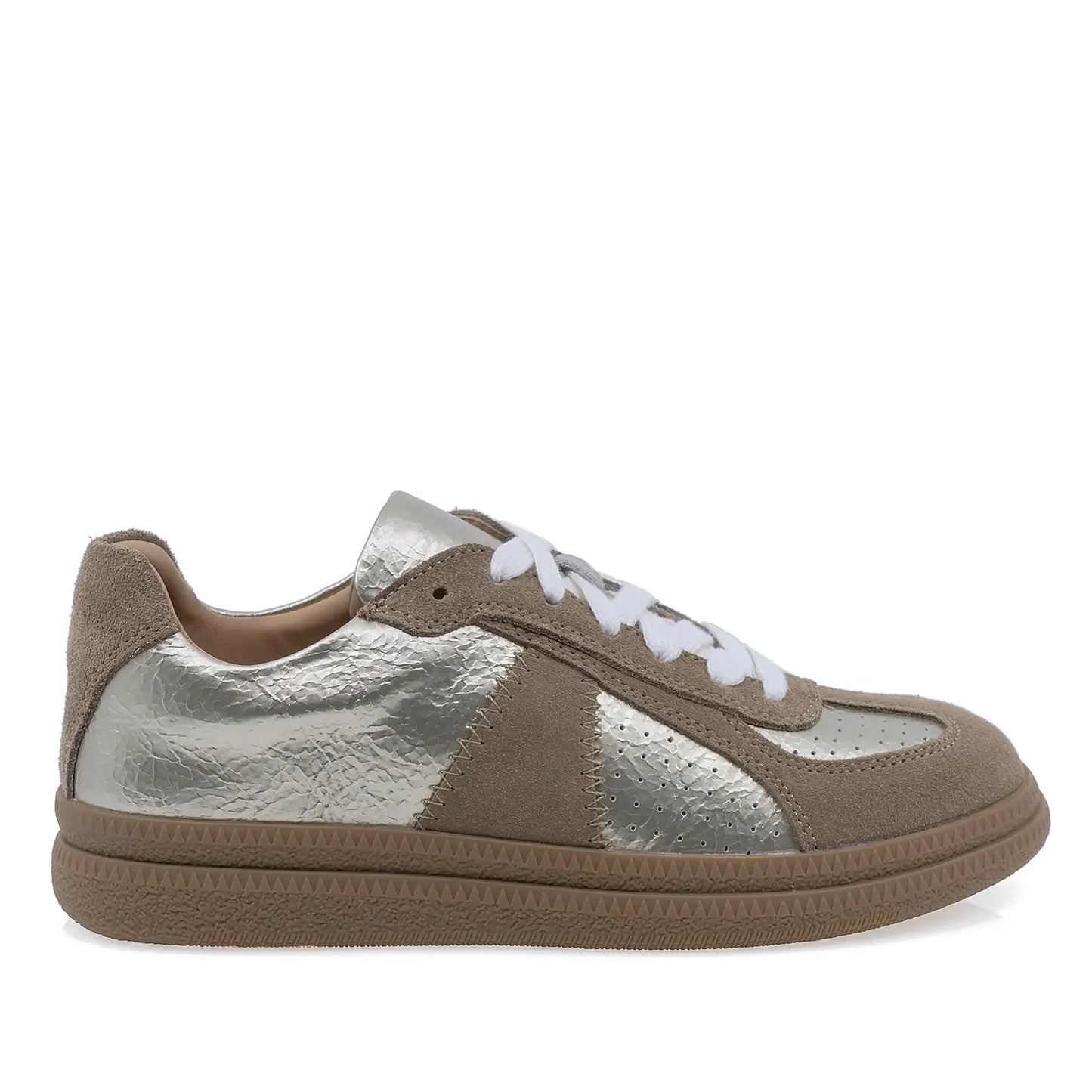 Pantofi casual dama Anna Viotti camel auriu piele naturala D116-S23142-04RY lateral dreapta