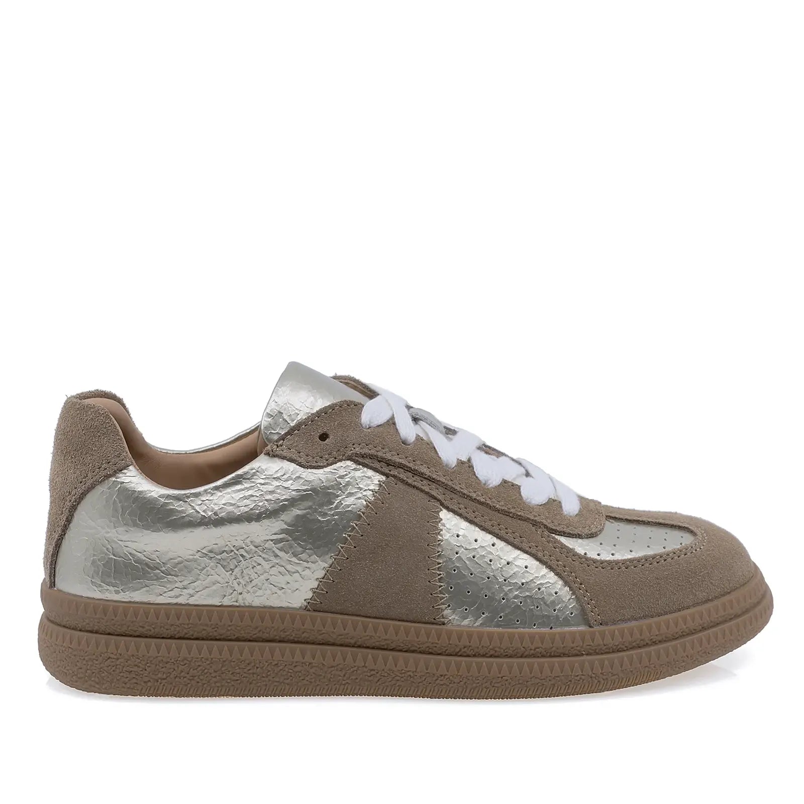 Pantofi casual dama Anna Viotti camel auriu piele naturala D116-S23142-04RY lateral dreapta