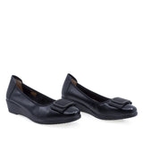 Pantofi damă negri Anna Viotti D111-3C23652-6 din piele naturală vedere față
