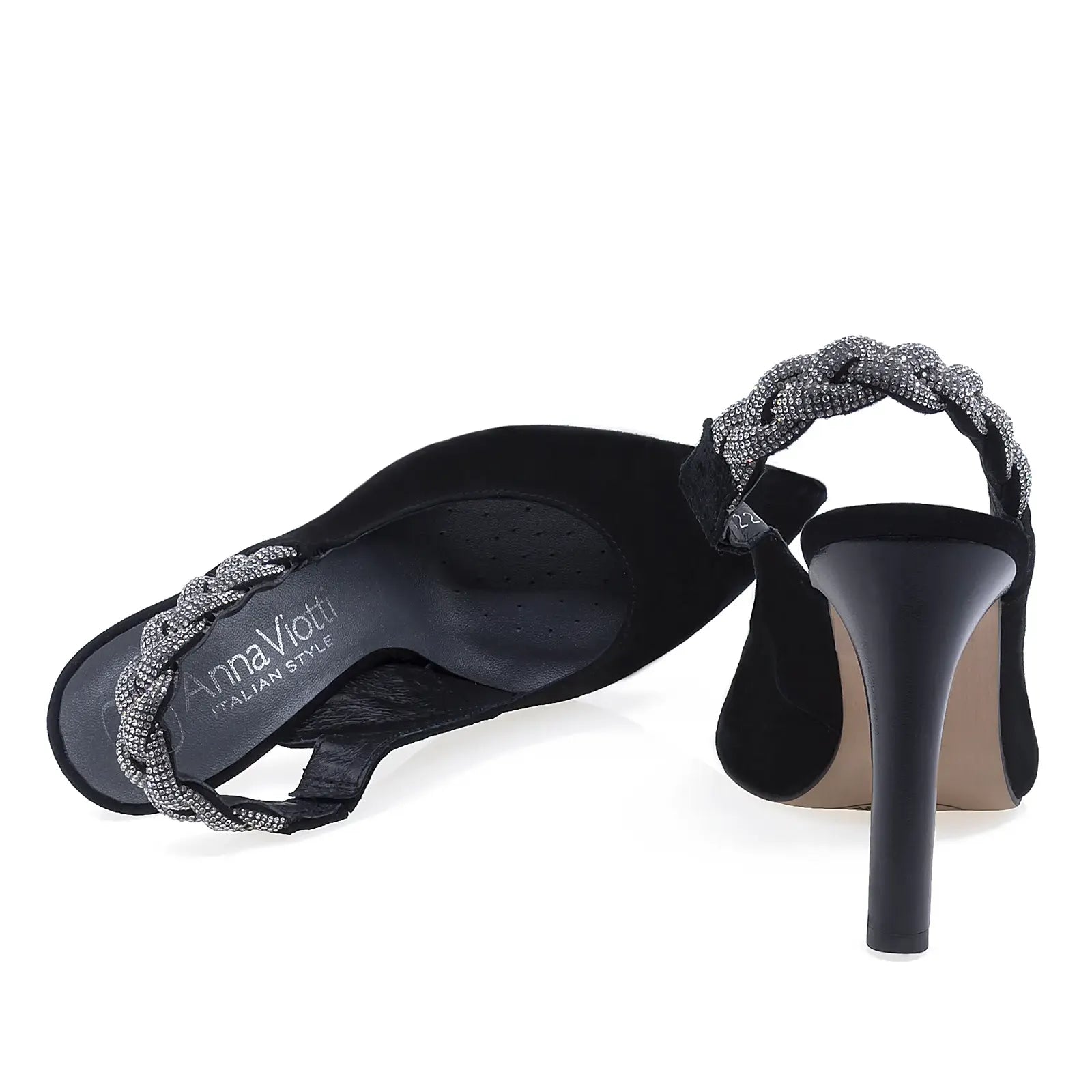 Pantofi dama Anna Viotti D2183 cu interior din mesina naturala pentru confort si purtare placuta