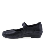 Pantofi dama Anna Viotti D22-4055 din piele naturala neagra, vedere laterala stanga