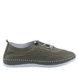 Pantofi dama casual Anna Viotti D74-405-5 verzi, vedere laterala dreapta