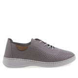 Pantofi dama Anna Viotti D77-26001 gri, vedere laterala dreapta, cu platforma ergonomica