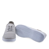 Pantofi damă Anna Viotti gri, vedere din spate, design ergonomic și confort de durată