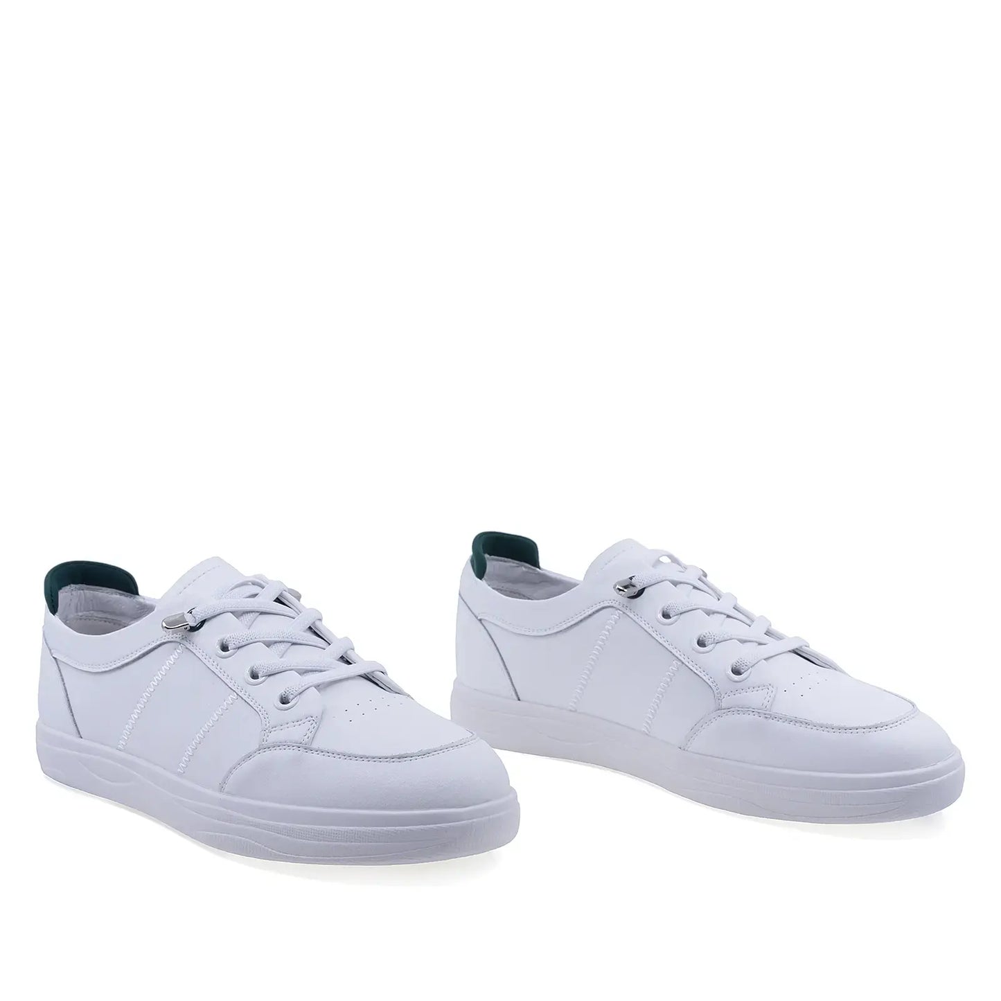 Pantofi damă Anna Viotti albi piele naturală D111-D30700-61 vedere din față casual