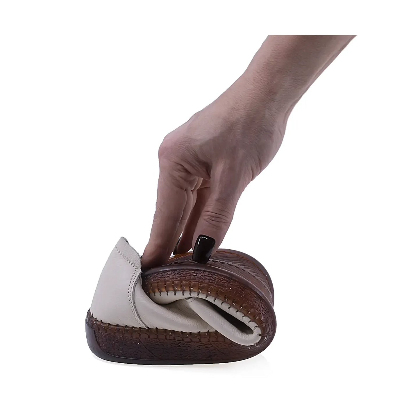 Talpă cauciuc siliconic pantofi damă Anna Viotti bej D111-5D68703-6 aderență și stabilitate