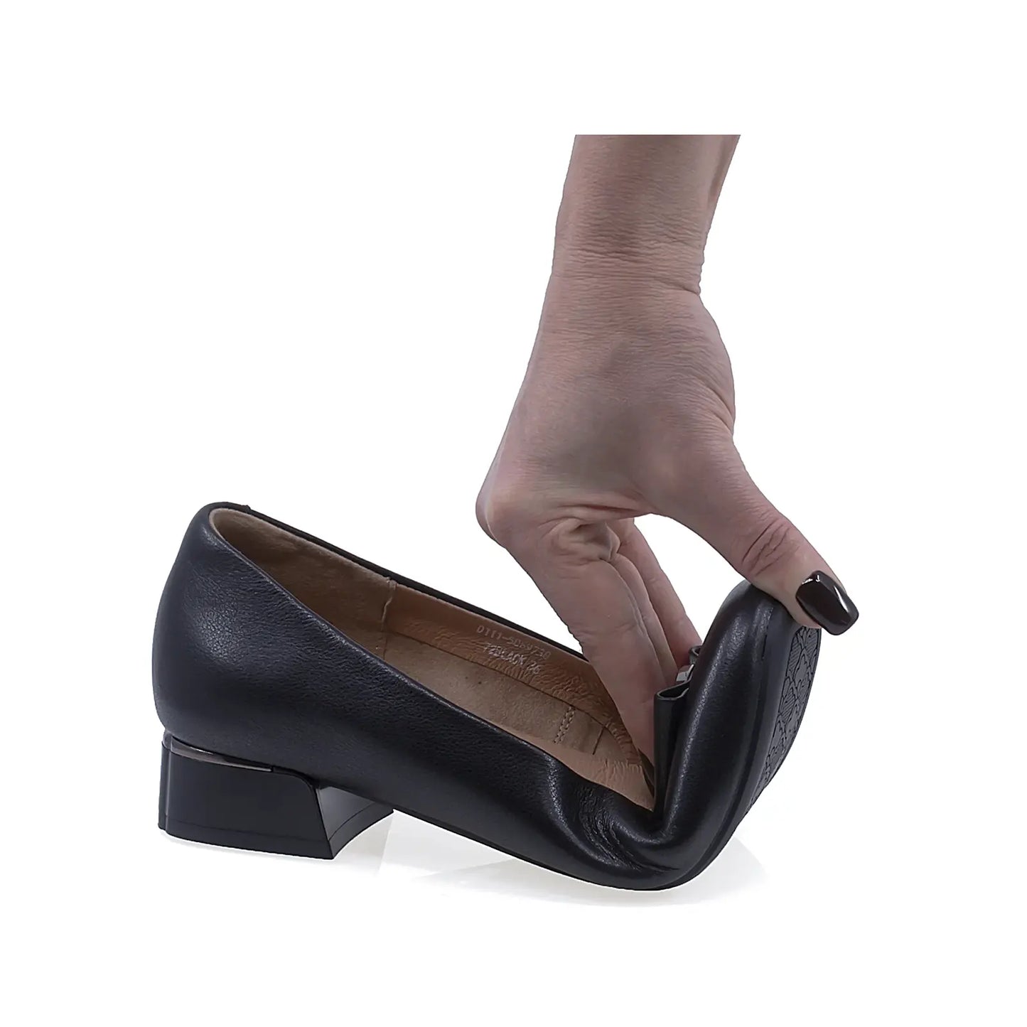 Talpă pantofi damă Anna Viotti toc pătrat 3 cm stabilitate și confort la mers