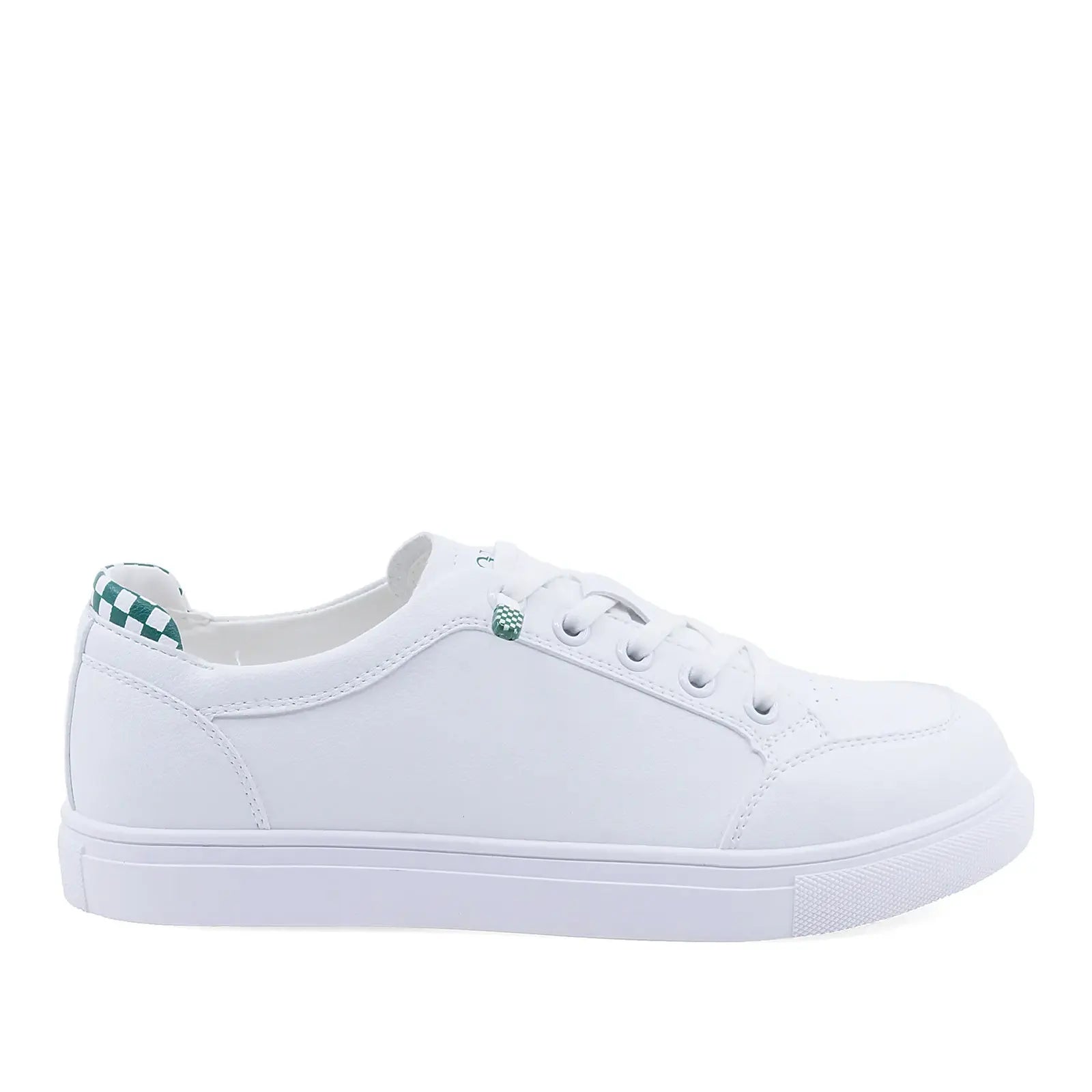 Pantofi dama casual Anna Viotti D106-60 alb verde piele naturala lateral dreapta