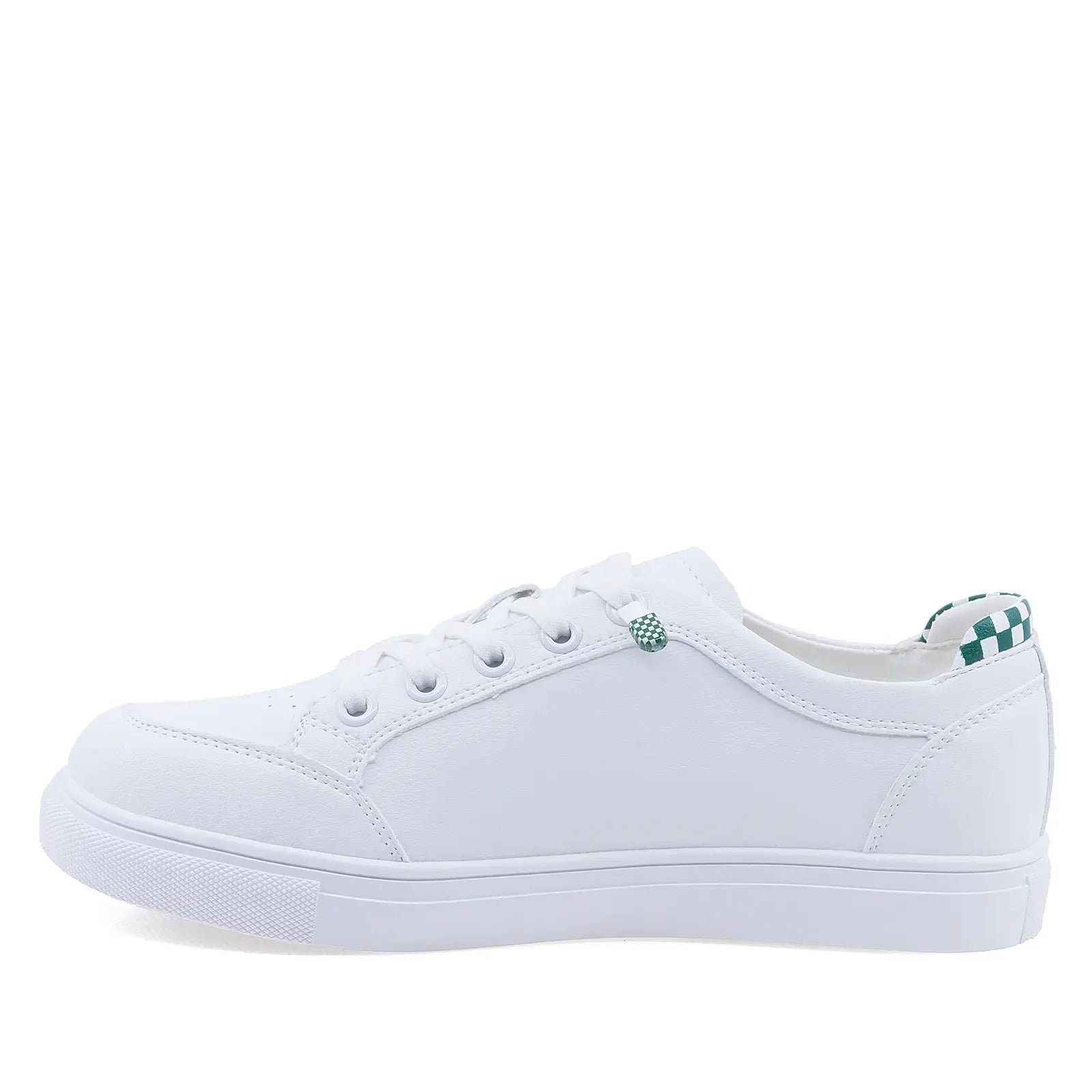 Pantofi dama casual Anna Viotti D106-60 lateral stanga piele naturala box alb verde