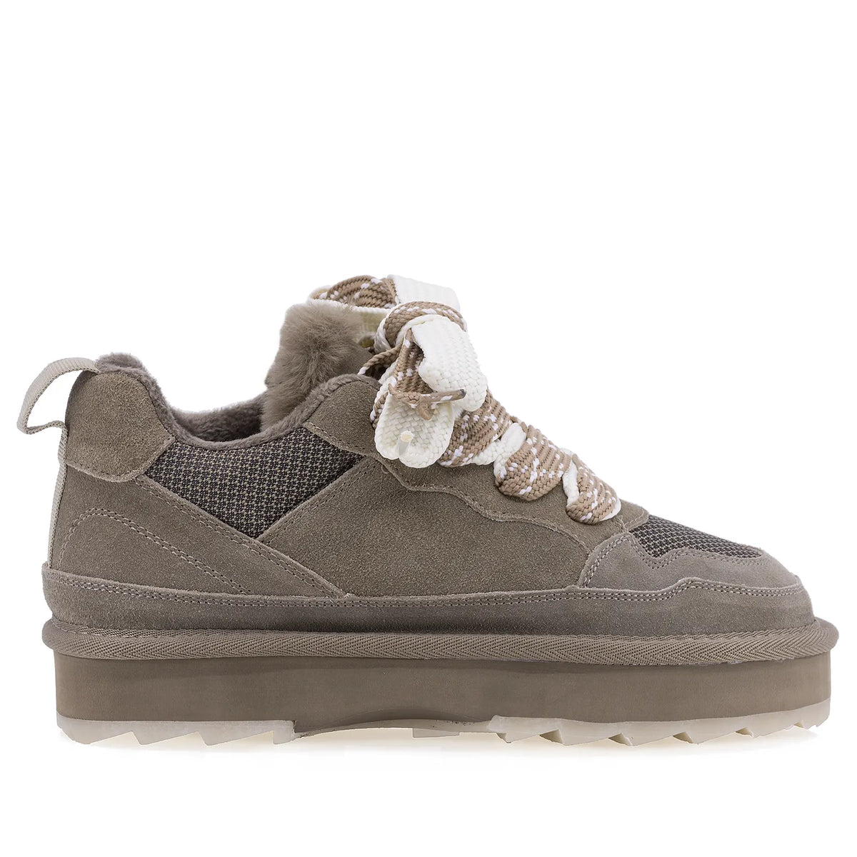 Pantofi Dama Casual Anna Viotti Piele Intoarsa D113-2682 kaki