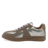 Pantofi dama casual Anna Viotti D116-S23142-04RY camel auriu lateral stanga piele naturala