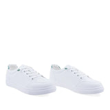 Pantofi dama casual Anna Viotti D106-60 piele naturala box alb verde vedere din fata