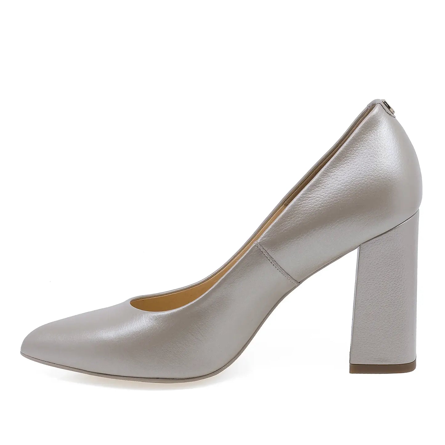 Pantofi damă eleganți bej din piele naturală Sala DSALA9933 lateral stânga ideali pentru ocazii speciale