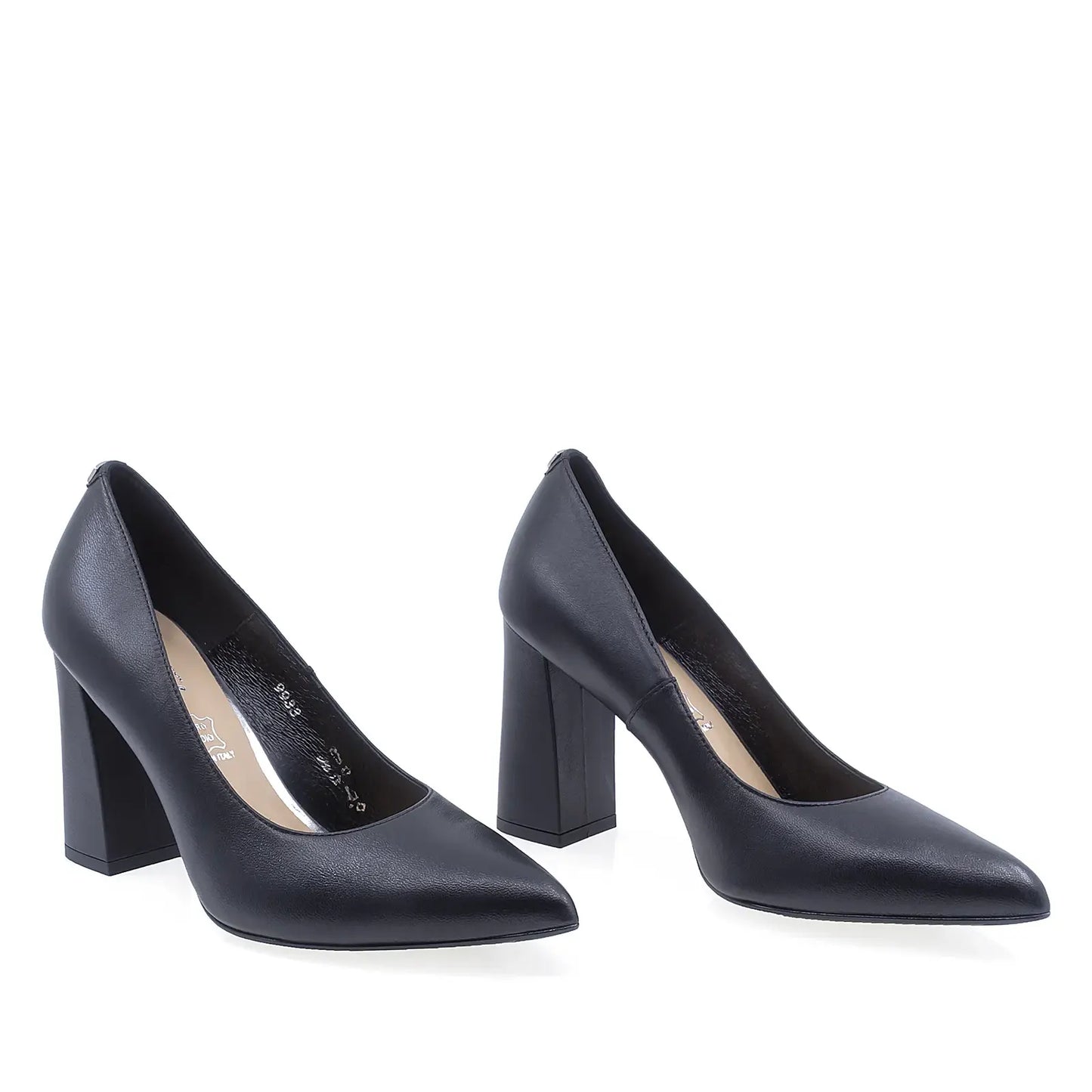 Pantofi dama eleganti negri Sala 9933 vedere din fata design clasic