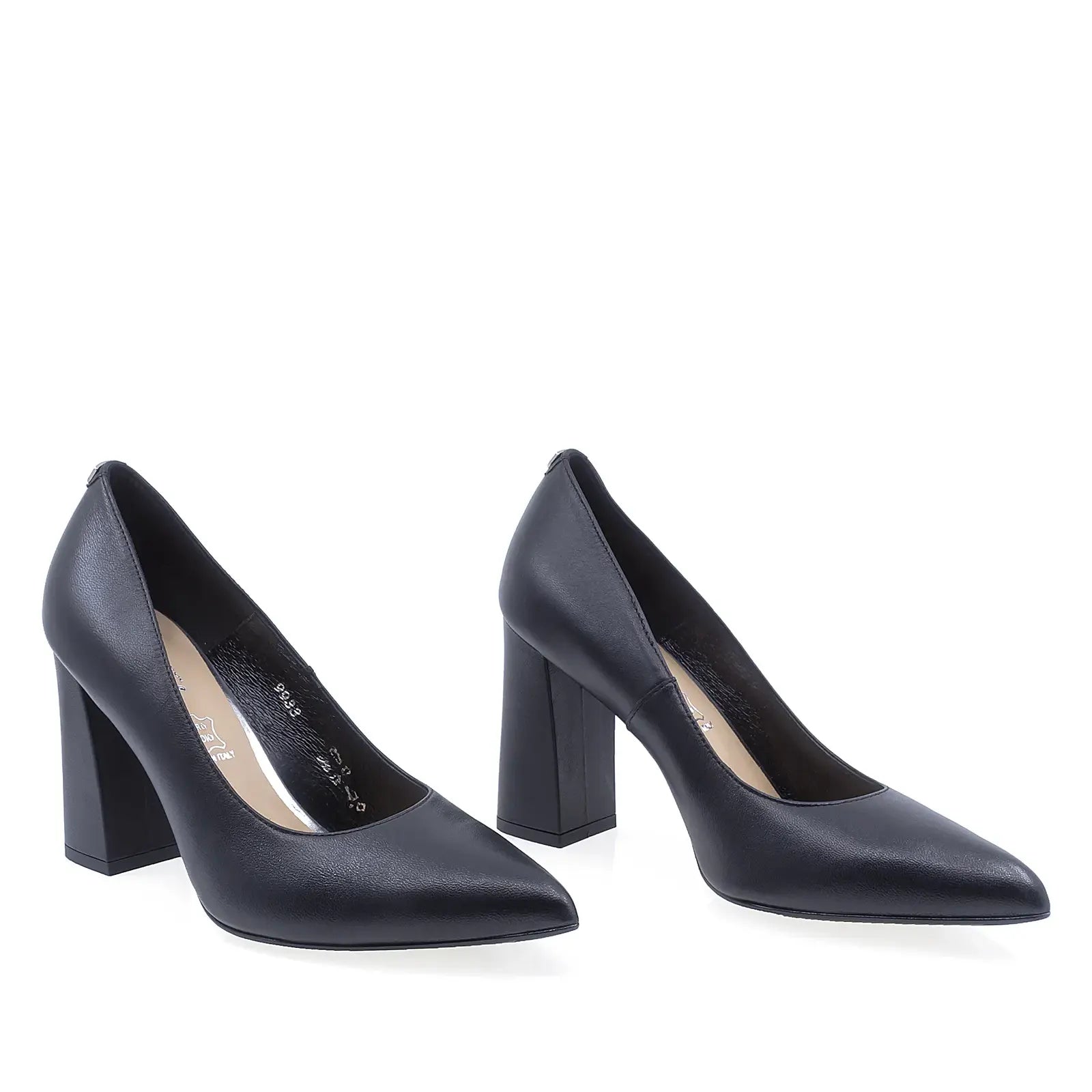 Pantofi dama eleganti negri Sala 9933 vedere din fata design clasic