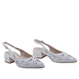 Pantofi damă eleganți Anna Viotti albi din piele naturală, model D106-QH3A236-GW1068V-J, vedere față