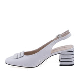 Pantofi dama Anna Viotti D106-H3G819-GW1056V-QJ albi vedere laterala stanga design elegant si feminin