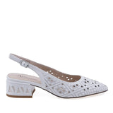 Pantofi damă eleganți Anna Viotti din piele naturală albă, model D106-QH3A236-GW1068V-J, vedere lateral dreapta