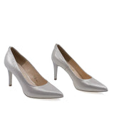 Pantofi dama eleganti Sala 7064 aurii din piele naturala vedere din fata stil rafinat