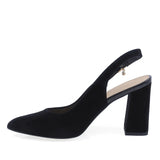 pantofi dama eleganti Sala 947 negri piele intoarsa lateral stanga design rafinat