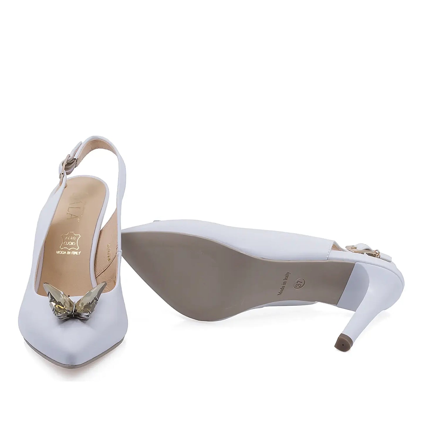 Talpă aderentă și rezistentă pantofi damă eleganți albi Sala DSALA20694 ideali pentru mers zilnic