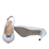 Talpă aderentă și rezistentă pantofi damă eleganți albi Sala DSALA20694 ideali pentru mers zilnic