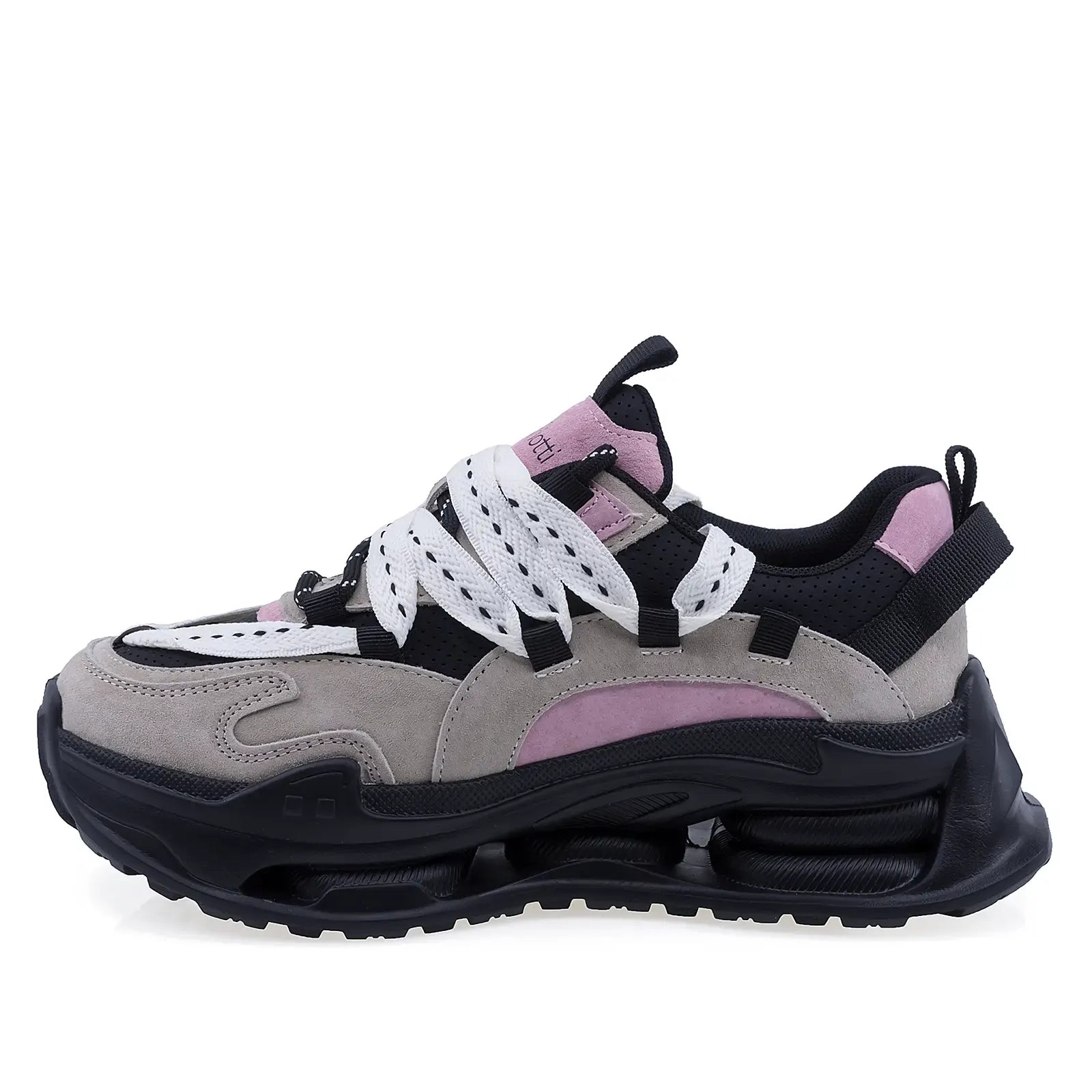 Pantofi sport damă Anna Viotti D106-2 bej/multi, vedere lateral stânga, confortabili și versatili